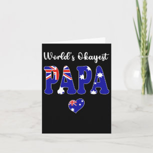 Carte Meilleur papa australien correct du monde Meilleur
