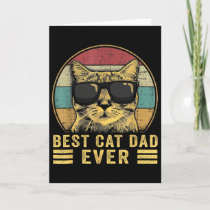 Carte Meilleur Papa Chat du Monde Cadeau de Fête des Pèr