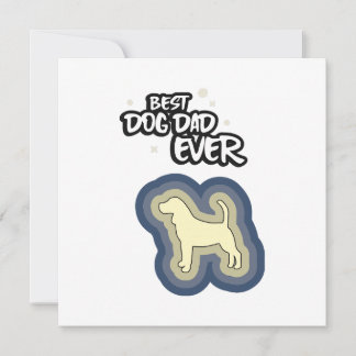 Carte Meilleur Papa Chien Beagle Bleu Je T'aime Pour Tou