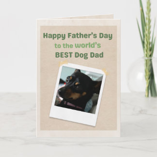 Carte Meilleur papa chien du monde de la part de la meil