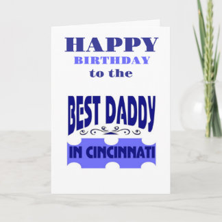 Carte Meilleur papa dans la ville de Cincinnati
