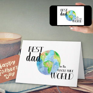 Carte Meilleur papa dans le monde entier   FÊTE DES PÈRE