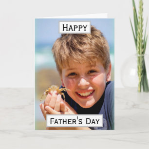 Carte Meilleur Papa de la Fête des Pères Photo Enfants