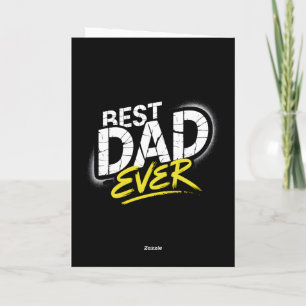 Carte Meilleur Papa de Tous les Temps Art Graffiti