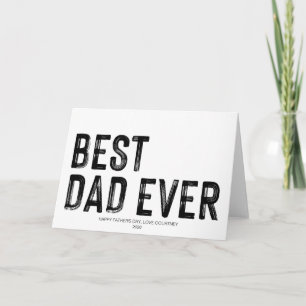 Carte Meilleur Papa de Tous les Temps Cadeau de la Fête