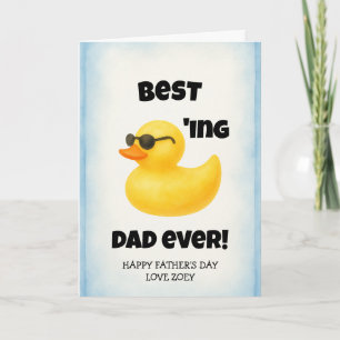 Carte Meilleur Papa de Tous les Temps Fête des Pères