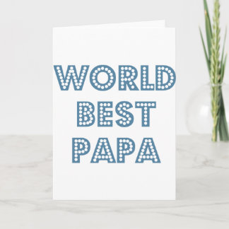 Carte Meilleur Papa du monde
