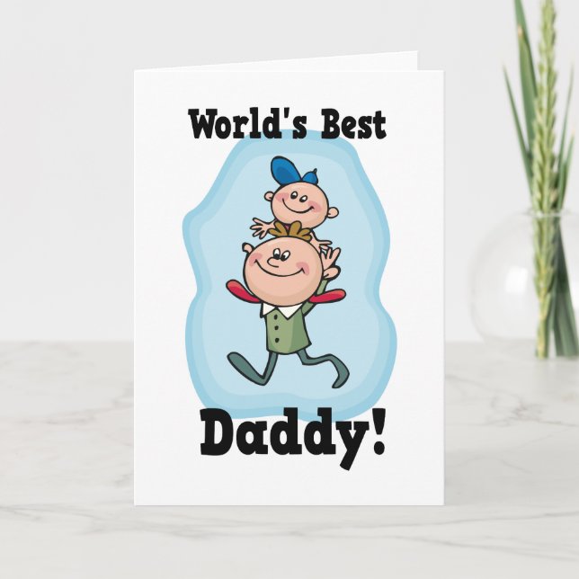 Carte Meilleur papa du monde (Devant)