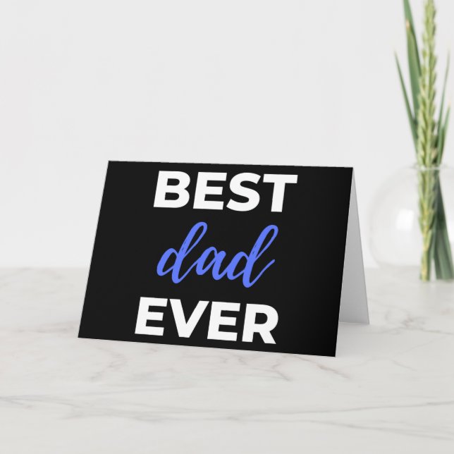 Carte Meilleur Papa du Monde (Devant)