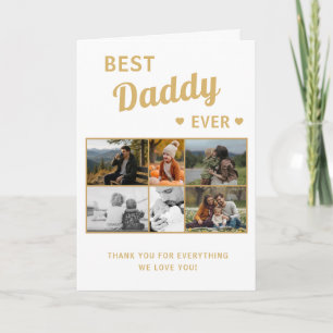 Carte Meilleur Papa du Monde 6 Photo Fête des Pères