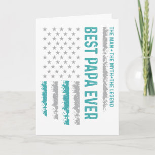 Carte Meilleur Papa du Monde – Hommage Patriotique à la