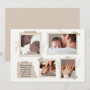 Carte Meilleur papa du monde, première fête des pères, j