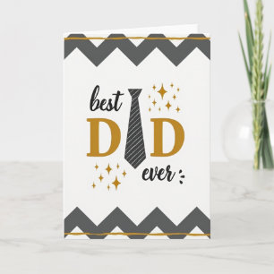 Carte Meilleur Papa du Monde Tie Art Card