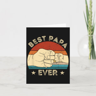 Carte Meilleur Papa Fist Bump Drôle Grand-père Fête des 