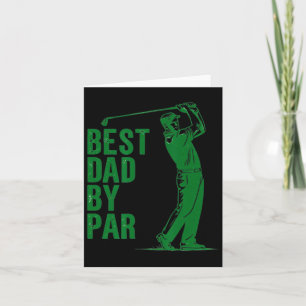 Carte Meilleur Papa Funny Fête des pères Golf Papa Golf