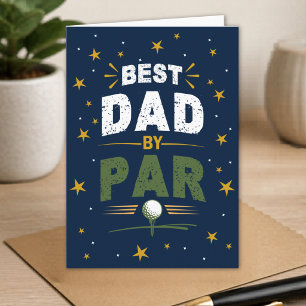 Carte Meilleur Papa Golfeur Par Amour Fête des Pères