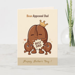 Carte Meilleur Papa Haricot Mignon Café Haricot Fête des