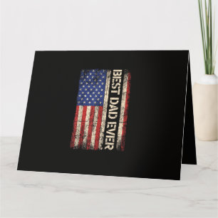 Carte Meilleur Papa Jamais Drapeau Américain Cadeaux pou