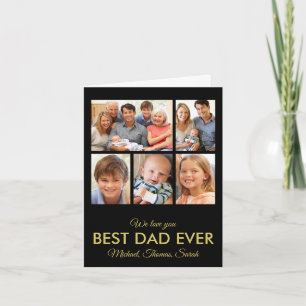 Carte Meilleur papa Jamais Fête des pères Photo Collage