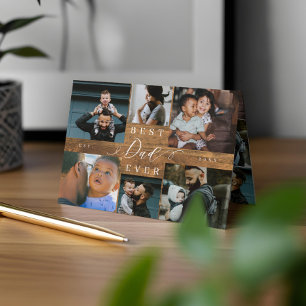 Carte Meilleur papa Jamais Rustique Woodgrain Fête des p