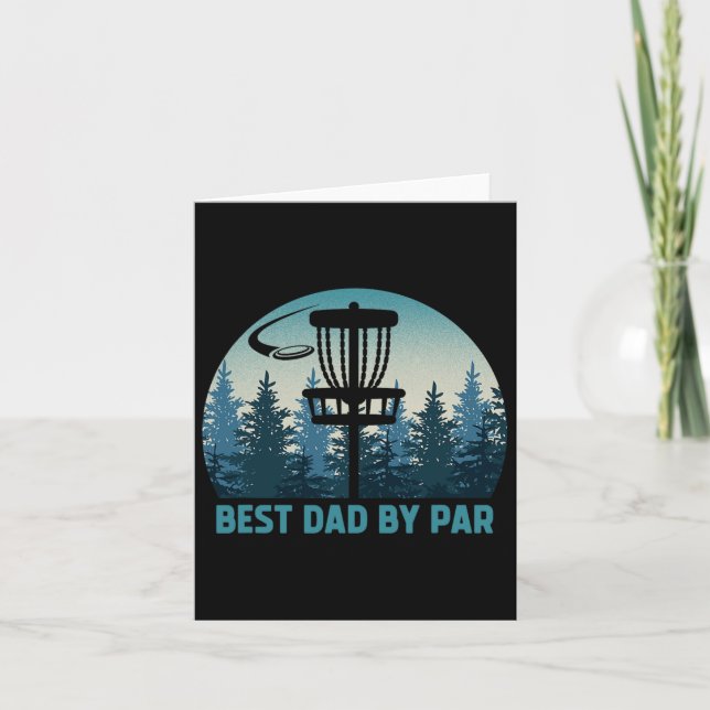 Carte Meilleur Papa Par Parc Funny Disque Golf Frisbee G (Devant)