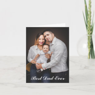 Carte Meilleur Papa Photo Personnalisé