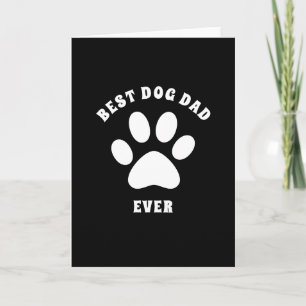 Carte Meilleur papa pour chien jamais Texte personnalisé