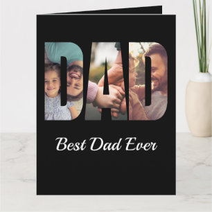Carte Meilleur papa sentimental Photo personnalisée Fête