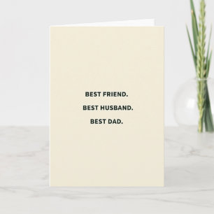 Carte Meilleur Papa Texte Gras