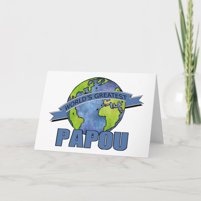 Carte Meilleur Papou du monde (Devant)