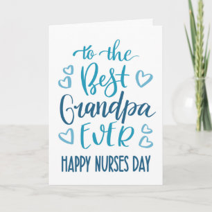 Carte Meilleur Papy de Tous les Jours des Infirmières Ty