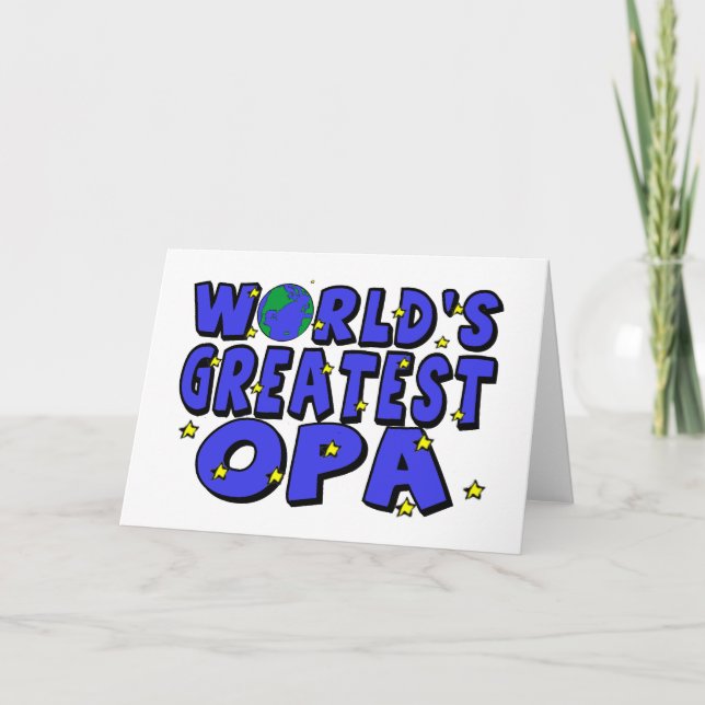Carte Meilleur Papy du Monde (Devant)