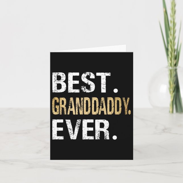 Carte Meilleur Papy Ever Cadeaux De Petite-Fille Gran (Devant)