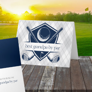 Carte Meilleur par Par Cadeau Pliable de Golf Personnali