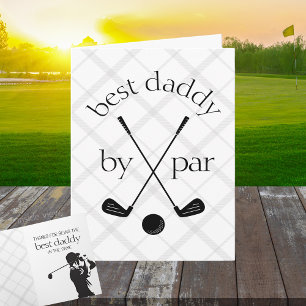 Carte Meilleur par par personnalisé plaid golf pliable c