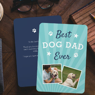 Carte Meilleur père de chien jamais   Photo Fête des pèr