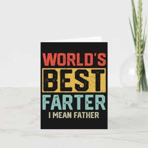 Carte Meilleur Père du Monde Je Veux Dire Papa Cadeau Fê