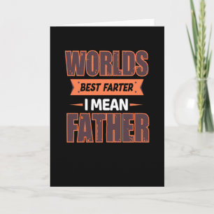 Carte Meilleur père du monde, je veux dire papa - Meille