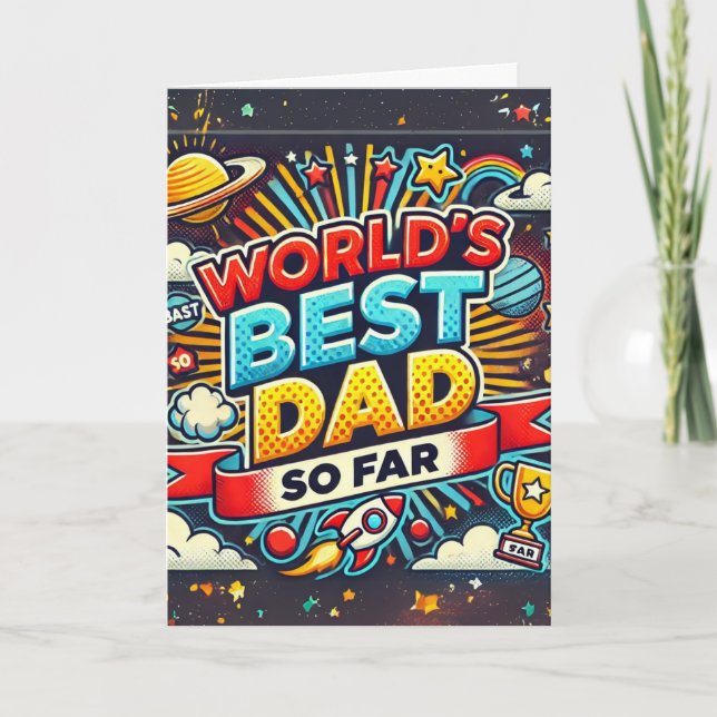 Carte Meilleur Père du monde (Jusqu'à présent) (Devant)
