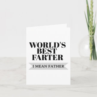 Carte Meilleur Père Péteur Je Veux Dire Père Drôle Papa