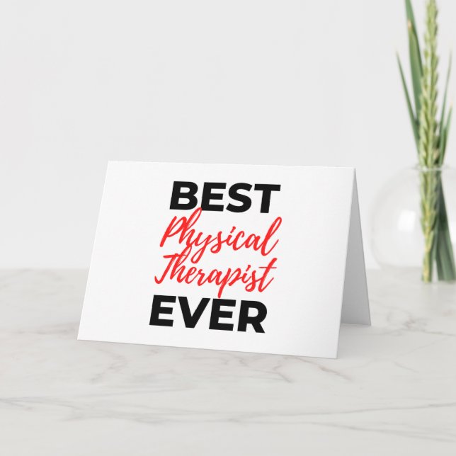 Carte Meilleur physiothérapeute jamais 2 (Devant)
