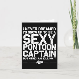 Carte Meilleur Ponton Capitaine Art Pour Hommes Femmes P