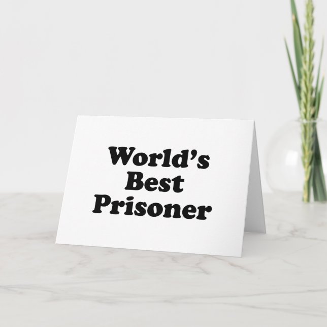Carte Meilleur prisonnier au monde (Devant)