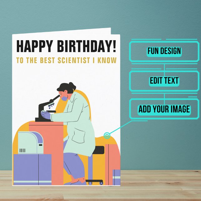 Carte Meilleur scientifique ou chercheur que je connaiss (Looking for the perfect card for that talented scientist or researcher friend of yours?)