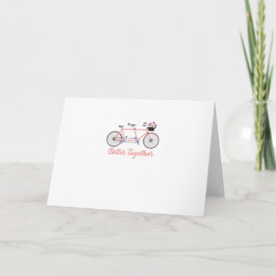 Carte Meilleur tandem ensemble Vélo ensemble moderne dés