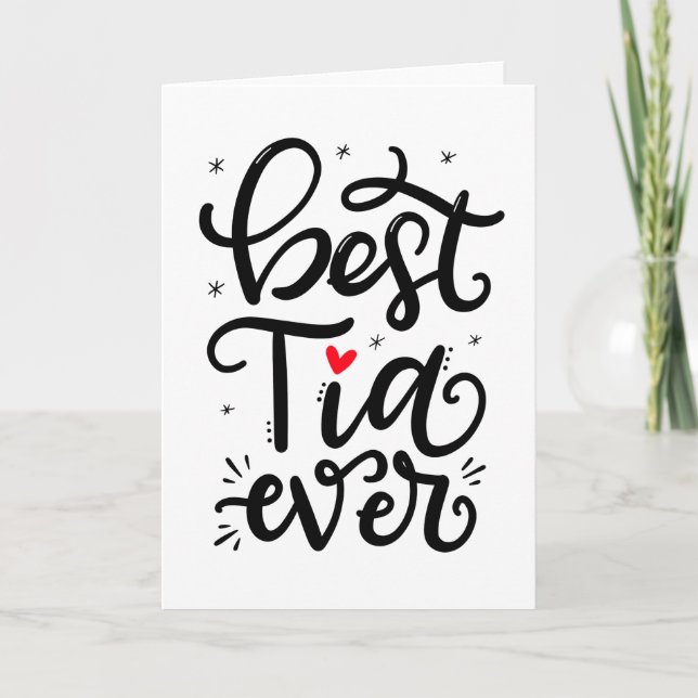 Carte Meilleur Tia jamais, Spanglish (Devant)