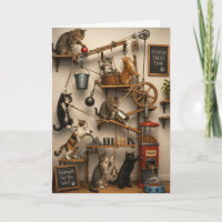 Carte Meilleure Amie Chats Rube Goldberg Juste Par