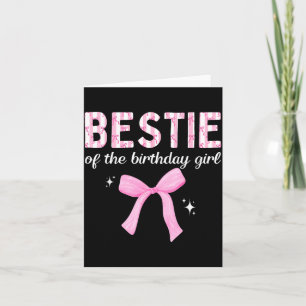 Carte Meilleure amie de la famille à nœud coquette de la