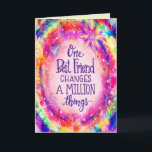 Carte Meilleure Amie Fleurie Rose Amusante Inspirante<br><div class="desc">Cette carte de meilleure amie est parfaite pour de nombreuses occasions. Jolie carte d'amie florale inspirante - parfaite pour remonter le moral de quelqu'un. Contient une citation motivante et une belle illustration main levée Inspirivity, faisant de cette carte d'encouragement une pièce unique. Zazzle propose des remises sur volume pour quiconque...</div>