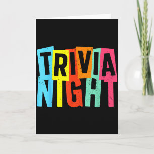 Carte Meilleure Art de soirée Trivia pour hommes femmes 